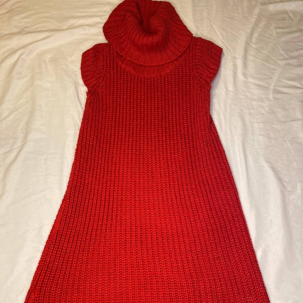 Red Sweater Dress